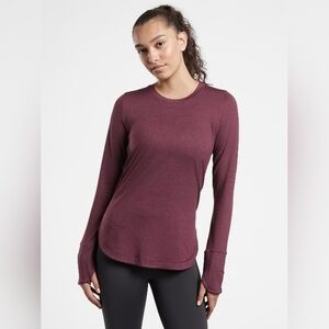 Athleta Uptempo Top Merlot